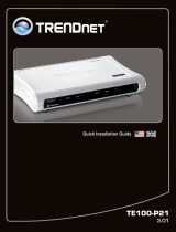 Trendnet RB-TE100-P21 Quick Installation Guide