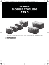 Dometic CFX3 (CFX3 25, CFX3 35, CFX3 45, CFX3 55, CFX3 55IM, CFX375DZ, CFX3 95DZ) Operating instructions