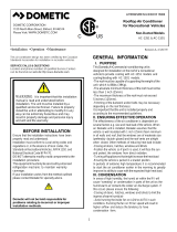 Dometic AC-1351, AC-1501 Operating instructions