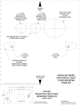 Dometic 8100, 8900 Series (Low-profile Toilet Floor Mounting Template) Installation guide