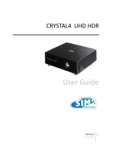 Sim2 CRYSTAL 4 User manual