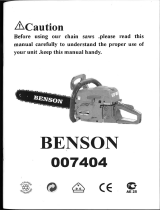 BENSON 007404 Owner's manual