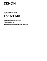 Denon DVD-1740 Operating Instructions Manual