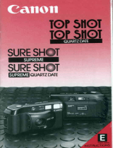 Canon Sure Shot Supreme Quartz Date Instructions Manual