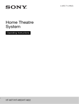 Sony HTM77 User manual