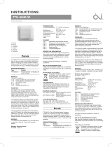 OJ Electronics TTH-6040-W Operating instructions