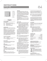 OJ Electronics ETFWP-998 Operating instructions
