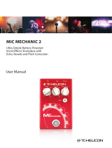 TCHELICON MIC MECHANIC 2 User manual