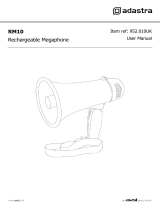 Adastra RM10 Rechargeable Megaphone Owner's manual