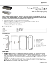 AVLink 421785UK 10W Wireless Charging Digital Alarm Clock User manual