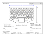 iKey BT-870-TP-SLIM Technical Drawing