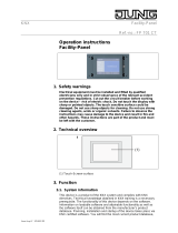 JUNG FP701CT Operating instructions