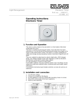 JUNG CD1060ETWW Operating instructions