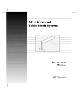 Newport ATS Overhead Table Shelf System User manual