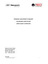 Newport R-32734 Laser System User manual