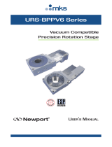 Newport URS-BPPV6 Rotation Stage User manual