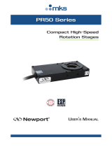 Newport PR50 Rotation Stage User manual
