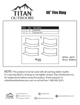 Titan 46" In Ground Steel Fire Pit Liner User manual