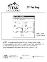 Titan 33" Diameter Steel Fire Pit Liner User manual