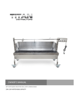 Titan 13W Stainless Steel Rotisserie Grill User manual