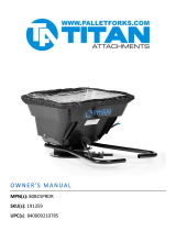 Titan 80 LB ATV & UTV Broadcast Spreader User manual