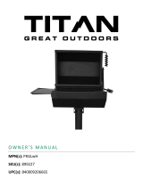 Titan 390 Sq. In. Covered Park Grill User manual