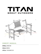 Titan Teak 8-ft Farmhouse Trestle Table User manual