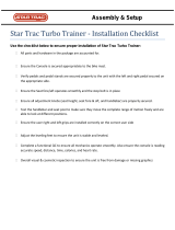 Star Trac Turbo Trainer Owner's manual