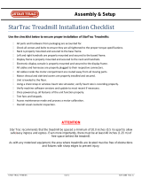 Star Trac S Series Treadmill S-TRx G1 Owner's manual
