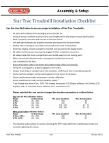 Star Trac S Series Treadmill S-TRx G1 Owner's manual