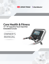Stairmaster StairMaster Core Health & Fitness 15" Capacitive Touch OpenHub Owner's manual