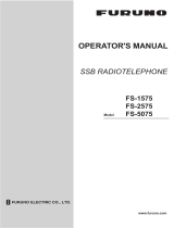 Furuno FS2575 User manual
