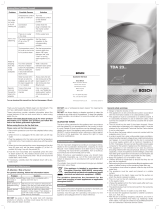 Bosch TDA2345GB/01 User manual