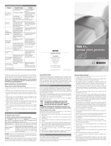 Bosch TDS1135GB User manual