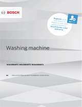 Bosch washing machine Installation guide