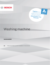 Bosch washing machine User guide