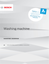 Bosch washing machine User manual and assembly instructions
