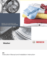 Bosch washing machine User manual