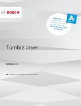 Bosch Tumble Dryer User manual