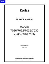 Konica Minolta 7035 User manual