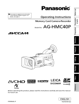 Panasonic AG-HMC40 User manual