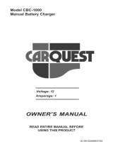 Schumacher CarQuest CBC-1000 User manual