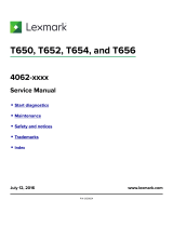 Lexmark T656 Series User manual