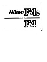 Nikon F4 Owner's manual