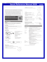 Casio 5xxx Series User Edifice EQB-1100D Quick start guide