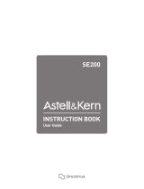 Uncategorized Astell&Kern SE200 Prtable High Resolution Audio Player User manual