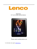Lenco TAB-9701 Owner's manual