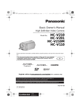 Panasonic HC-V201 User manual