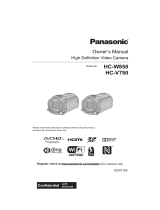 Panasonic HC-V750 User manual