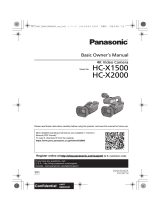 Panasonic HC-X Series User HC-X1500 Operating instructions